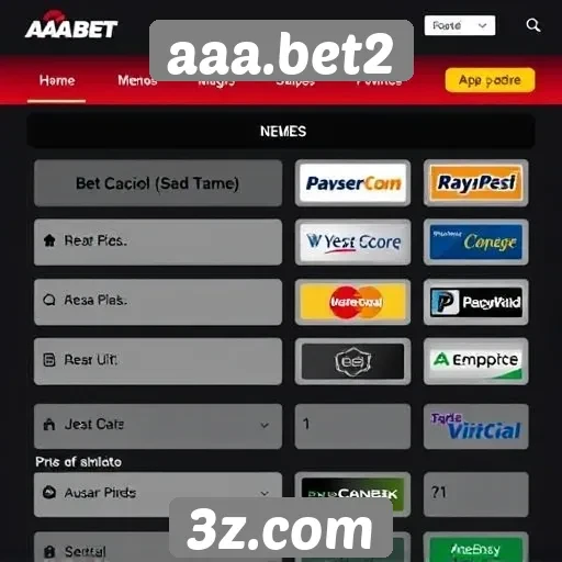 Métodos de pagamento disponíveis no aaa.bet2